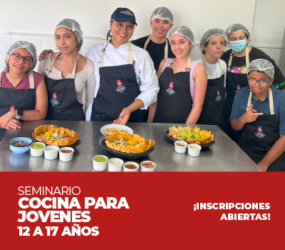 Seminario de Cocina para Jóvenes de 12 a 17 años