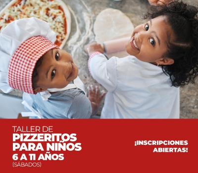 Taller Pizzeritos (Sábado) Niños de 6 a 11 Años